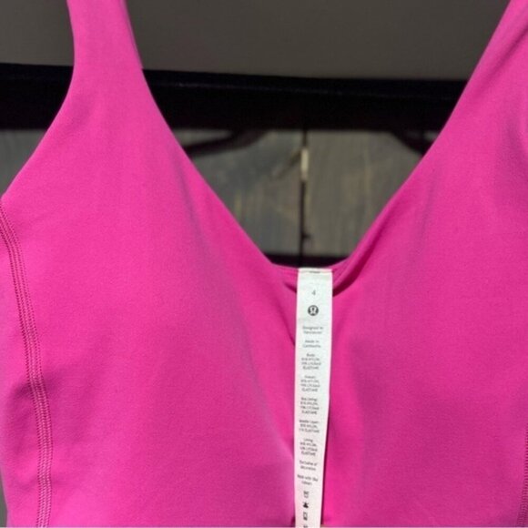 NWT lululemon Align Bodysuit -Sonic Pink - Picture 4 of 4